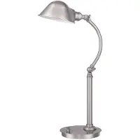 Elstead Lighting Thompson LED Lampe de table simple nickel brossé