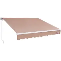 Vevor Auvent Rétractable - Vevor - Store Banne Rétractable Auvent Pare-Soleil Terrasse 3x2,4 M Avec Manivelle