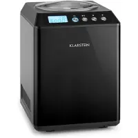 Klarstein Turbine à glace - Machine à glace - Minuterie - Sorbetière - pour fabrication maison de crèmes & yaourts glacés - Compresseur 2,5l - 250W - Noir