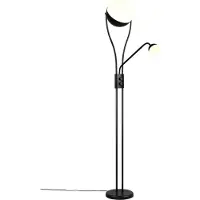 TRIO LED, lampadaire, métal, noir, intensité variable, flexible, H 180 cm