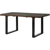 WOLF-Möbel MASSIVMOEBEL24 | Table 180x90x80,5 en bois de récupération marron laqué SEVILLA #23