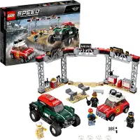 LEGO 75894 Speed Champions : Mini Cooper S de rallye 1967 et Mini John Cooper Works buggy 2018, modèles de voitures de collection