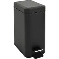 SVITA STM5 Poubelle à pédale 5l incl. seau intérieur Couvercle Softclose noir