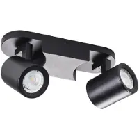 Kanlux S.A. LED GU10 Spot de plafond mural noir - double pour 2 LED GU10 Spots
