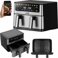 LUND Friteuse à air chaud 10 L 2600 W avec écran LCD, mini-four