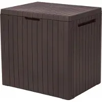Keter City Boîte de rangement 113 l, marron 246942