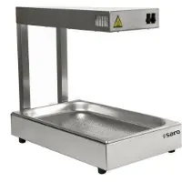 Saro Modèle de pont thermique BRUCE – chauffe-buffet de restauration en acier inoxydable GN 1/1