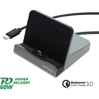 4smarts Station d'accueil pour tablettevoltdock Usb-C 60W Gunmetal 462261