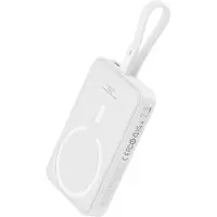 Baseus Powerbank Magnetic Mini 10000Mah, Lightning 20W Magsafe (Blanc)