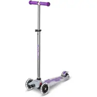 Micro mobility Maxi Micro Deluxe Flux LED, Enfants, Scooter à trois roues, Garçon/Fille, Asphalte, 50 kg, 3 roues/roues