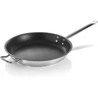 WAS Germany Poêle à frire avec revêtement antiadhésif PTFE Cookware 21, Ø 40 cm, acier au nickel-chrome 18/10