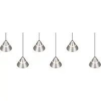 TRIO Suspension design Romeo Nickel 6 lumières
