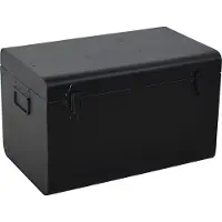 Loft42 Boîte de rangement , taille moyenne - Métal - Noir - 50 x 31 x 31
