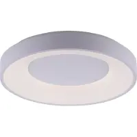 Paul Neuhaus Plafonnier Plafonnier avec télécommande CCT 2700-5000 Kelvin 3200 lumens hauteur 9 cm plastique blanc