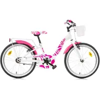 Dino Bikes Vélo enfant 204R blanc 20" filles