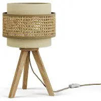 Vicco Lampe de table Morten Crème 26x45cm avec pied, Model 52013