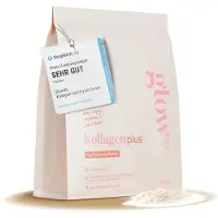 Glow25 Collagen Plus [450g] - avec vitamine C, zinc et biotine - Hydrolysat de collagène premium - Peptides de type 1 et 3 - Solubilité parfaite - Naturel