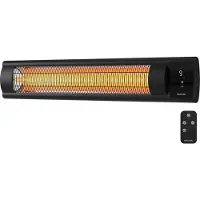 Auronic Chauffage de terrasse - XL - Chauffage infrarouge - Électrique - 25m2 - 3000W - Télécommande - 9 niveaux - Noir