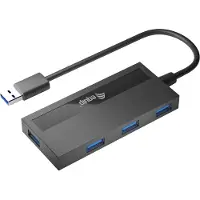 Equip 128956 hub & concentrateur USB 3.2 Gen 1 (3.1 Gen 1) Type-A 5000 Mbit/s Noir