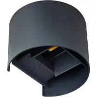Kanlux S.A. Kanlux REKA Applique murale extérieure LED 7W, aluminium IP54, graphite, 380lm