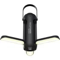 RealPower LED outdoor Light 190,solar,schwarz,6.000mAh