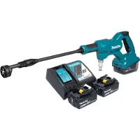 Makita DHW 180 RG nettoyeur à pression sur batterie 18 V 24 bar + 2x batterie 6,0 Ah + chargeur