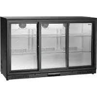 Bartscher Réfrigérateur de bar 270 litres 3 portes coulissantes 1340 x 530 x 860mm