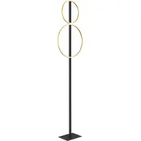Globo Lighting Stehleuchte Metall Schwarz Matt, 1xled