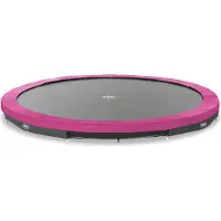 Exit Silhouette Trampoline Sportive ø366cm – Enterré – Trampoline Enterrée – Rond – pour Enfants – Rose