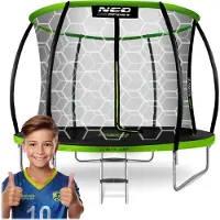 Neo-Sport Trampoline de jardin profilé 8ft/252cm avec filet intérieur