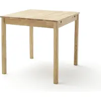 Möbelando Esstisch >Becan< in Wildeiche aus Massivholz - 80x76x80cm (BxHxT)
