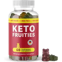 Glory Products OÜ Gommes aux fruits Ketofruities - Riches en ingrédients naturels - 60 gommes aux fruits