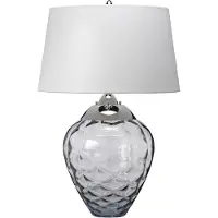 Quintiesse Samara Lampe de table E27 72cm Nickel poli Hepplewhite-gris clair (620 lm, E27)