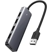 UGREEN Splitter Usb Hub - 4X Usb 3.2 Gen 1 avec port d'alimentation Micro Usb Gris (Cm219 50985)