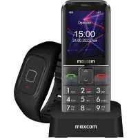 Maxcom Comfort Mm735 Avec Station de Chargement+ Bracelet Sauce Noir/Noir