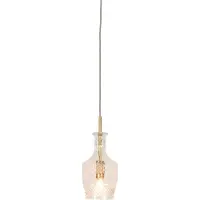 It's About Romi - Lampe à suspendre Brussels - Or/Verre - Ø13cm Lampe à suspendre - Lampe de table à manger - Lampe de salon - Lampe de chambre à coucher - Salon