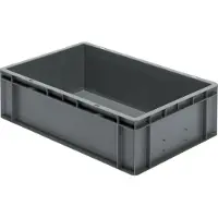LA-KA-PE LA KA PE Bac gerbable de transport rouge L600xl400xH175mm parois / fond fermé PP - TK600/ 175-0