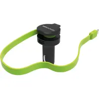 RealPower 257636 Car Charger C - integrated USB-C Cable + 1x USB