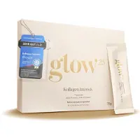 Glow25 Collagène Intensif [30 sticks] - avec tripeptides, vitamine C, zinc et biotine - hydrolysat de collagène premium - peptides de type 1 et 3