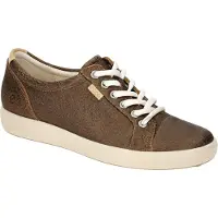 Ecco Baskets Femme en nubuck doux VII Bronze Antique