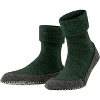 Falke Pantoufles unies - Cosyshoe SO CP, pantoufles, antidérapantes, unies Vert foncé 45-46