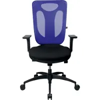 Topstar Chaise de bureau "Net Pro 100", noir/bleu (45 - 55 cm)