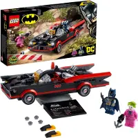 LEGO 76188 DC Batman Batmobile du classique télévisé "Batman" Voiture-jouet avec minifigure du Joker, set pour garçons et filles à partir de 7 ans