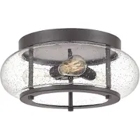 QUOIZEL Plafonnier Elstead Trilogy E27 triple 18 cm, bronze antique
