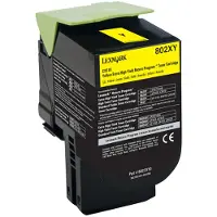 Lexmark 80C2XY0 (802XY) - Jaune - Toner - Très grande capacité