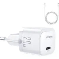 JOYROOM Mini adowarka Usb C 20W Pd Z Cable Usb C - Lightning Jr-Tcf02 - Biaa