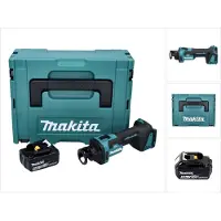 Makita DCO 181 T1J Affleureuse plaque de plâtre sans fil 32000 tr/min Brushless 18V + 1x Batterie 5,0 Ah + Coffret Makpac - sans chargeur