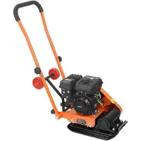 Vevor Plaque Vibrante Thermique 8 kN Compacteur à Plaque Vibrante Essence 2 hp pour Pavages