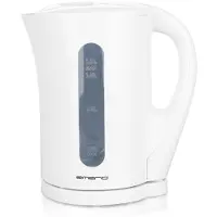 Emerio Bouilloire 1,7 L – Protection contre la surchauffe – Arrêt automatique – Indicateur de niveau d'eau – 2200 W – WK-123483.1 – Blanc