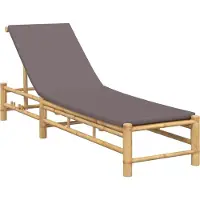 Syfax Transat avec coussins 55 x 199 x 30 cm en bambou
